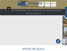 Tablet Screenshot of diamantehomes.com